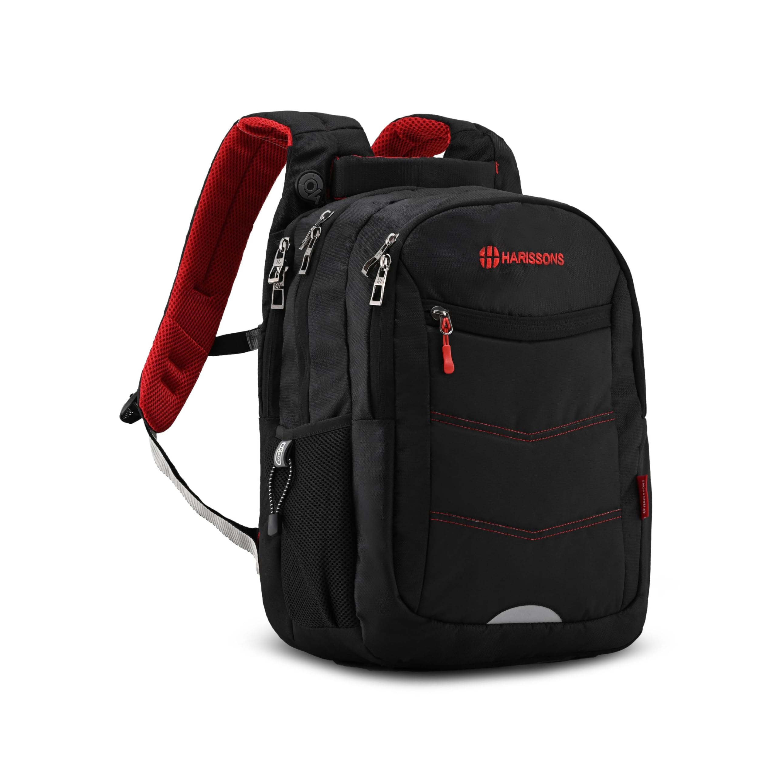 HARISSONS Ascent 15.6 Inch Casual Laptop Backpack for Men & Women (Black) | 40L Casual Backpack with Reflectors & Ergo-grip backstraps | Travel Backpack with Secret pocket & Bottle Security system (B0CPFGJVRT) Amazon Price History, Amazon Price Tracker