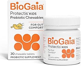 BioGaia Protectis Kids | Probiotic for Ages 3+ | Eases Occasional Digestive Issues & Promotes Regularity | Allergen, Dairy, Soy & Gluten Free | Backed by 30 Years of Research | 30 Day Supply
