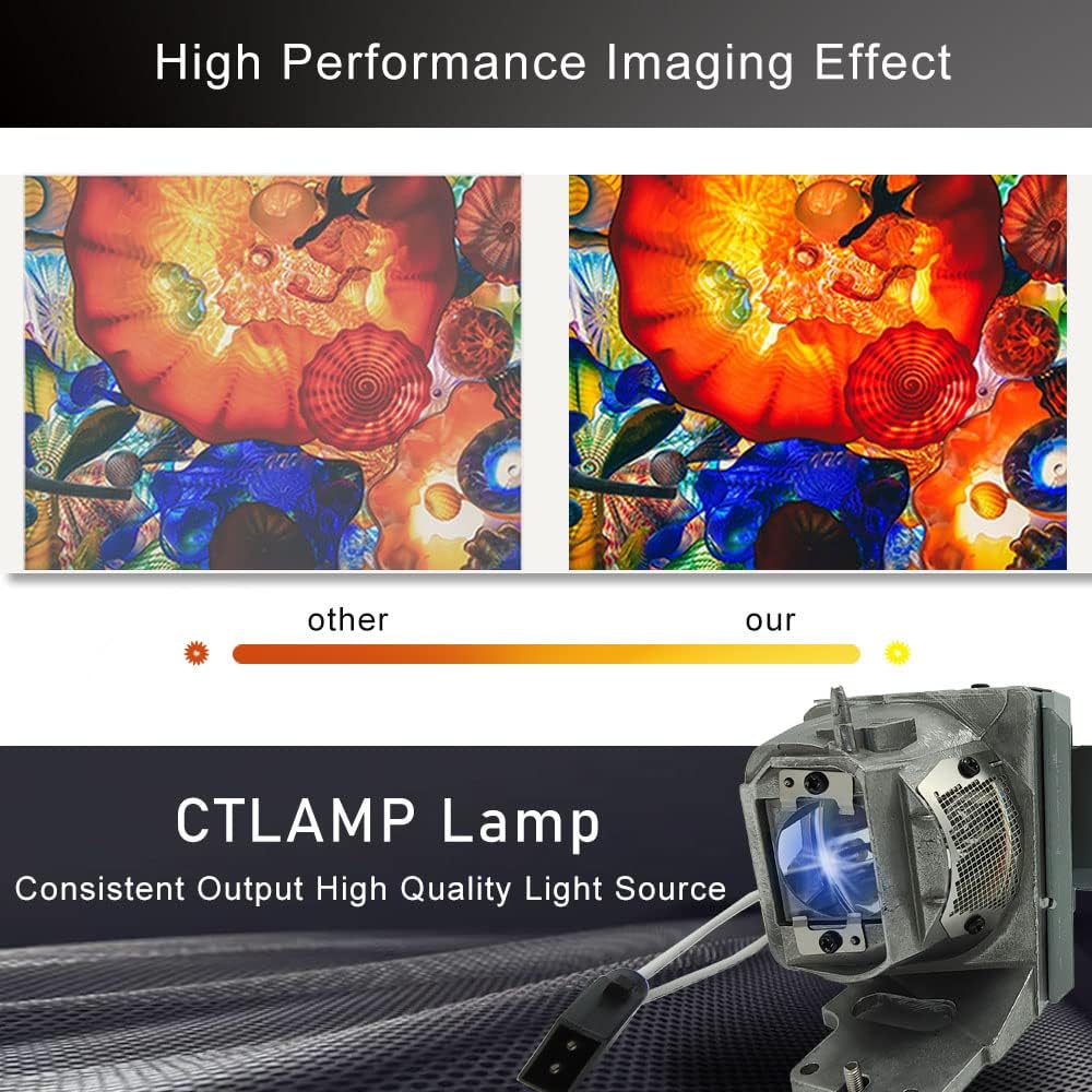 A+ Quality BL-FU245A Replacement Projector Lamp Bulb with Housing Compatible with OPTOMA EH412 EH412ST HD39HDR GT1080HDR