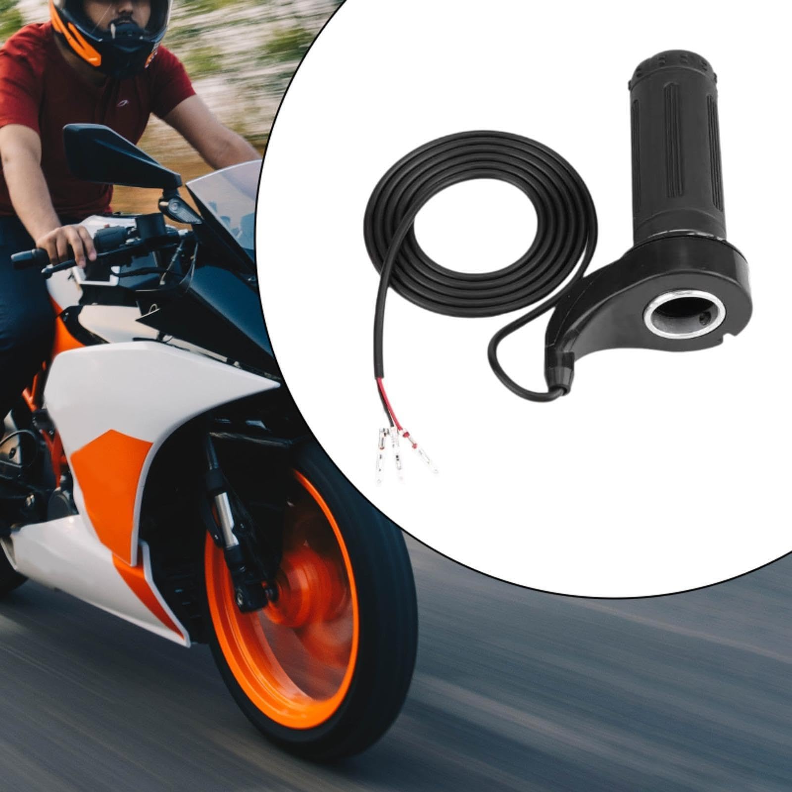 6x Acceleratore a per Manubrio, Professionale, Facile Installazione, Robusta, Universale, Ricambio Accessorio, 4 pezzi