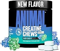 Vista 1 de Animal Creatine Chews – Enhanced Creatine Monohydrate Chewable Tablets with AstraGin & Sea Salt, Max Absorption Pre Post-Workout, Lean Muscle