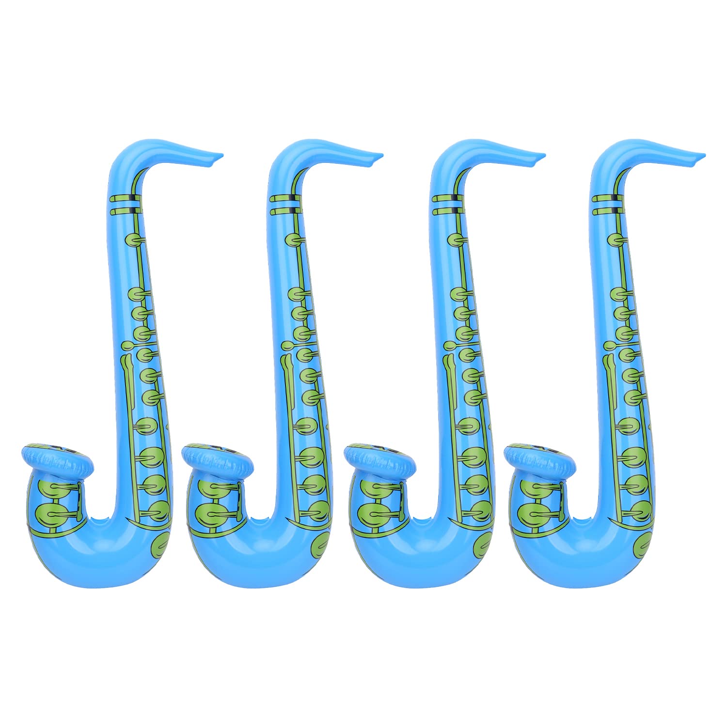 WedDecor Inflatable Guitar Saxophone Toys Favours Balloon, Musical Instruments Accessories For Kids and Adults Party Decoration, Hen Night Party, 4pcs, Blue — image 1