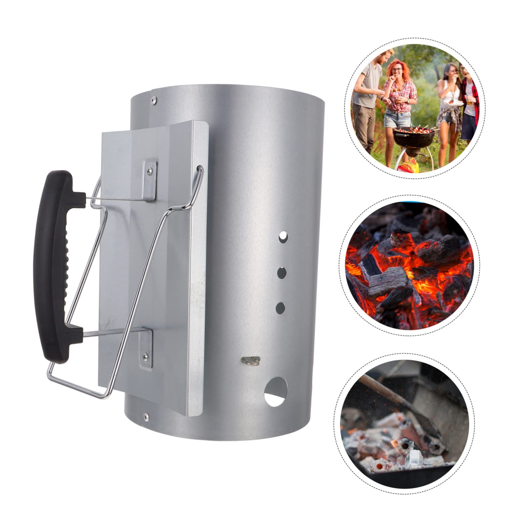 Toddmomy Accendi Barbecue a Stufa in Acciaio Zincato, Argento, Rapido | Attrezzi per Barbecue da Esterno, Bbq Grill Lighter, Atmosfera Estiva, Barbecue Fire Starter