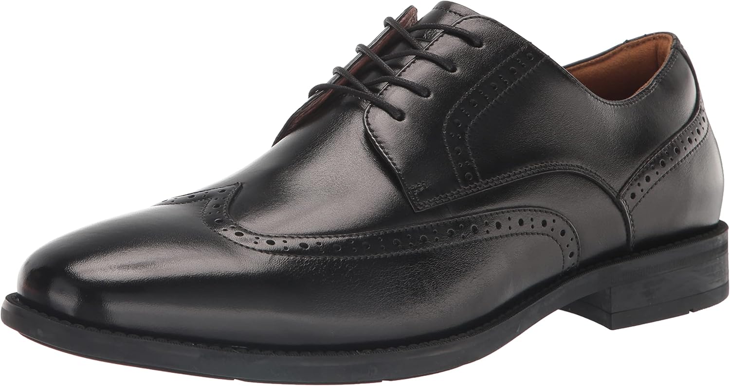 Florsheim Rucci Wingtip Oxford, Chaussure Cuir Pour Homme, Noir