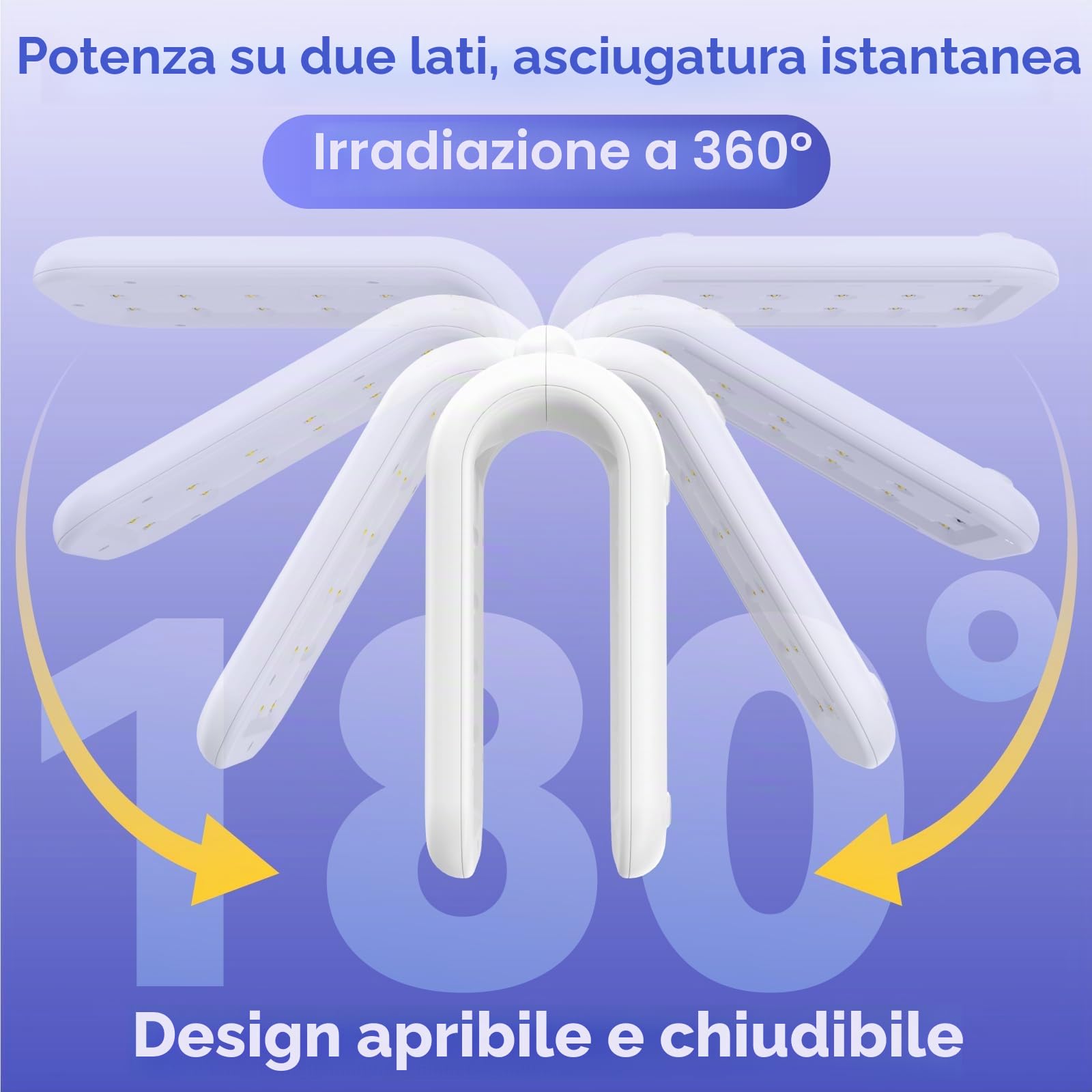ISTOYO 3 in 1 Luce UV per la Resina, Regolabile a 180 Gradi,UV Luce con 36 Perline e 7 Modalità di Impostazione del Tempo, Curatura Rapida per la Fabbricazione di Gioielli