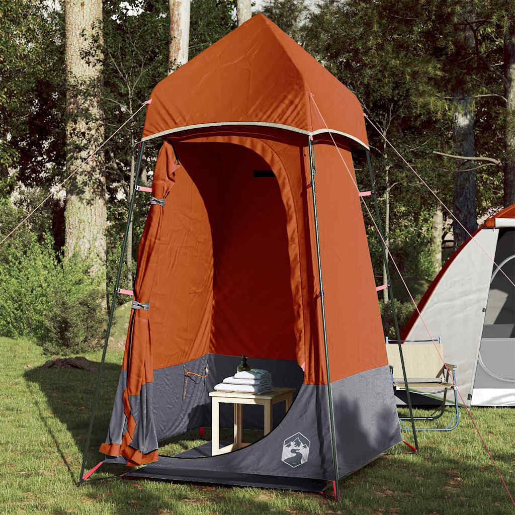 Tenda da campeggio con stendibiancheria e apertura di ventilazione come tenda impermeabile per WC e docce verde