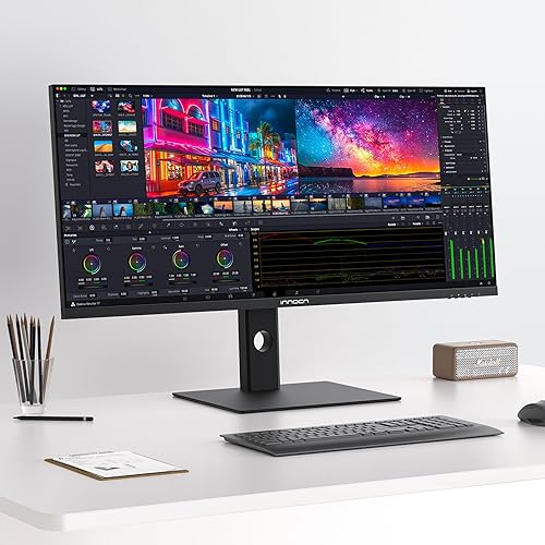 Miniatura 8 de INNOCN Monitor ultraancho 5K 5120 x 2160p de 40 pulgadas para portátil, 219, 100Hz, IPS, HDMI, DP, FreeSync, HDR400, USB-C, DeltaE2, altavoces