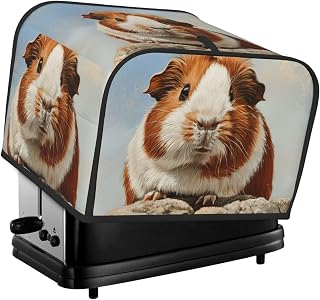 Guinea Pig Print 4-Slice Toaster Cover Kitchen Appliance For Bread Home Protector Daily Usability