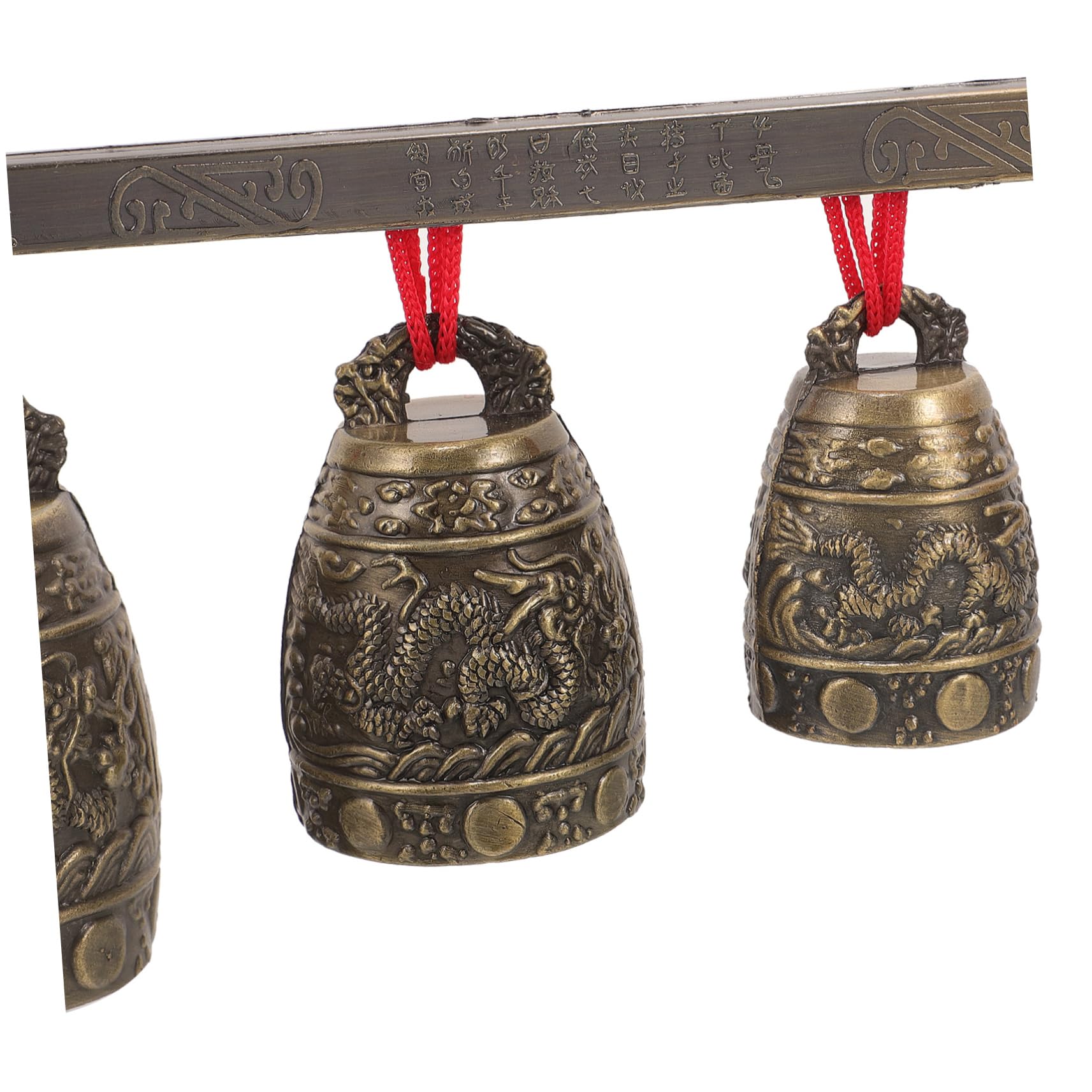 UPKOCH Vintage Chinesisches Klangspiel Aus Zinklegierung Sieben-rundige Bronzeimitat-bells Für Asiatische Musik Klarer Klang Dekoratives Percussion-instrument Und Geschenkidee