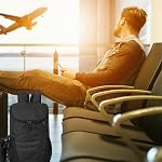 Ultra-Light Packable Hiking Daypack – Water-Resistant Foldable Backpack for Travel, Camping, Cycling & Daily Use (Black、20L)
