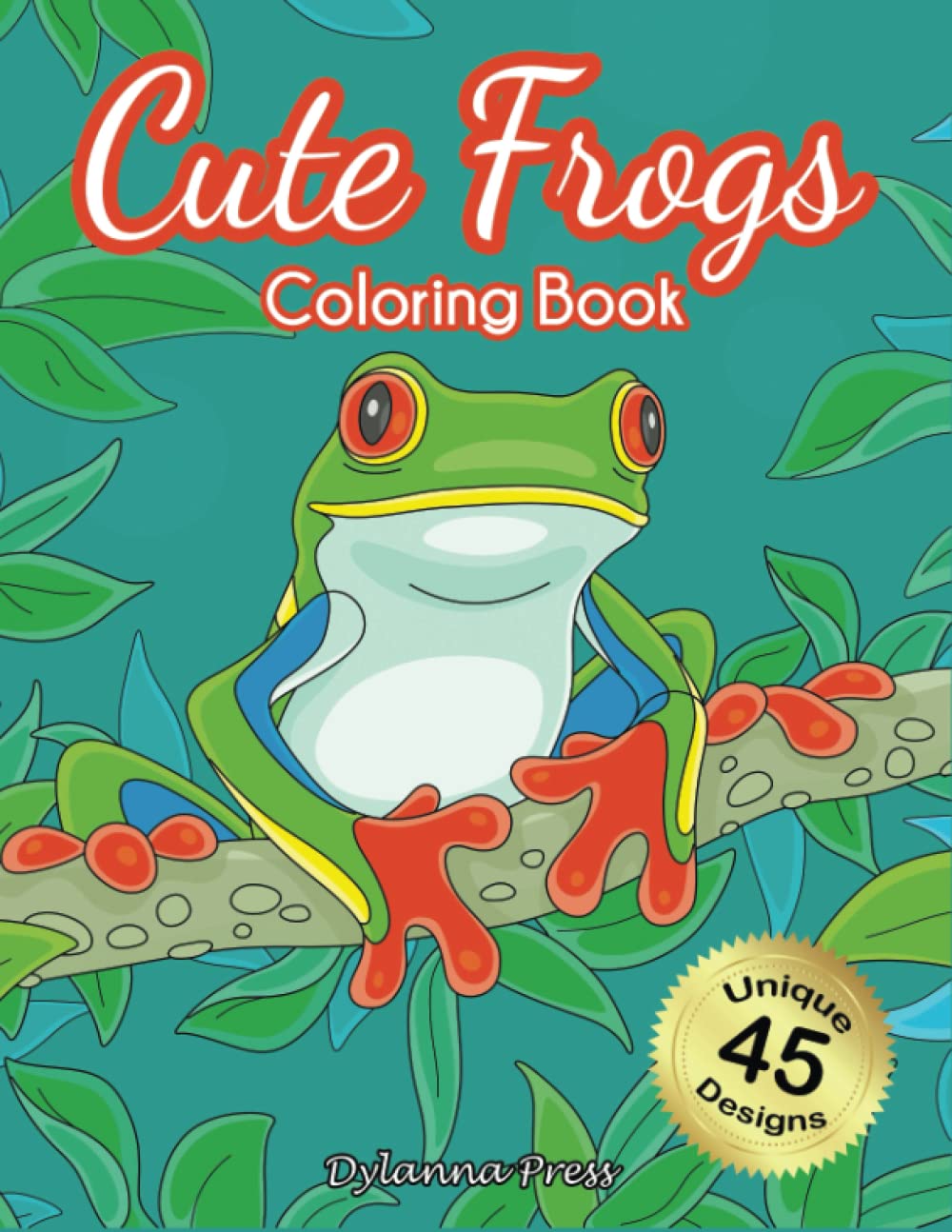 Cute Frogs Coloring Book