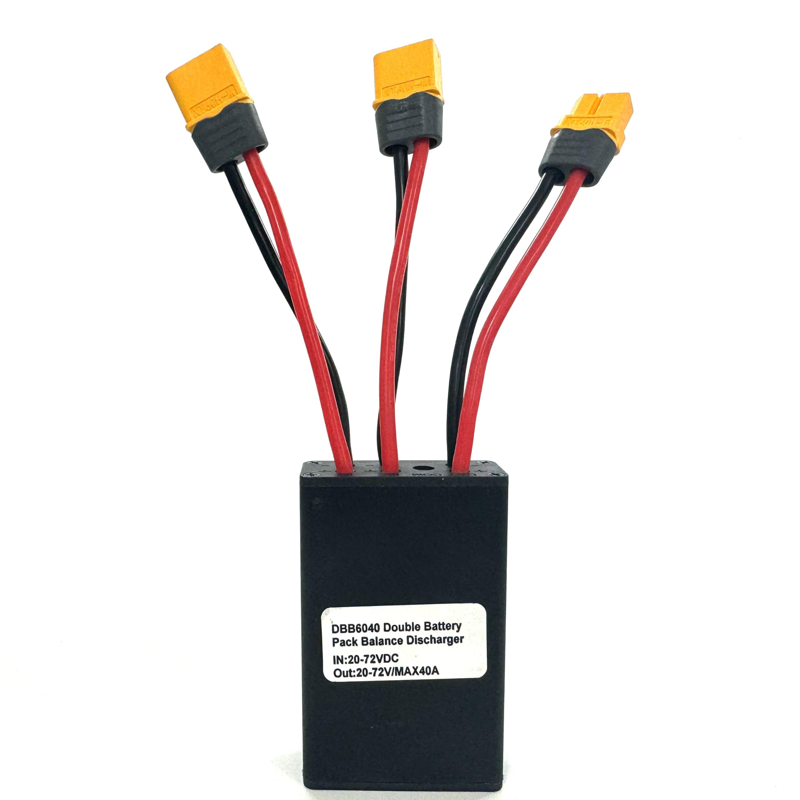 40A Dual Battery Balancer for 750W/1000W Electric Bike Two Battery Discharge Converter for Ebike Extend Capacity