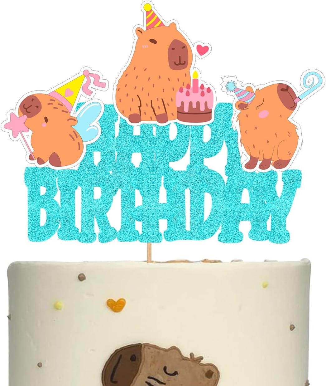 Capybara Cake Toppers Capybara Birthday Party Decorations Capybara Theme Cake Decorations Capybara Animals Cake Toppers for Capybara Lovers Baby Shower Supplies