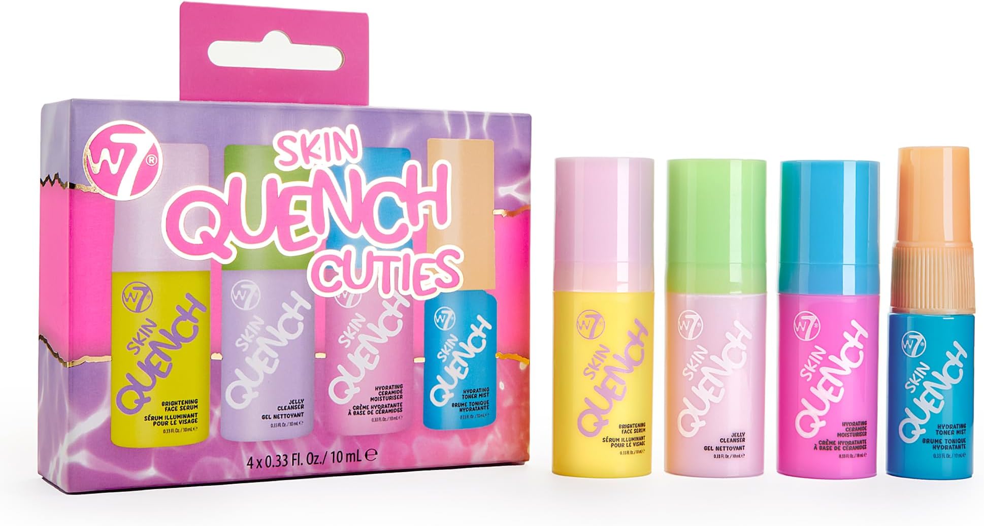 W7 Skin Quench Cuties - Travel Size Skincare Minis