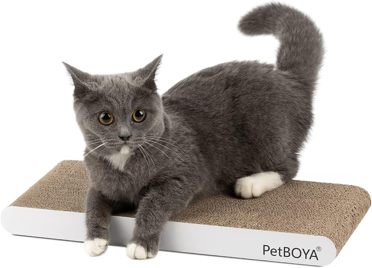 PetBOYA Cat Scratch Pad, 1 PCS Cat Scratching Pad Textured Surface is Durable and Recyclable, Double Side Cat Scratcher Cardboard