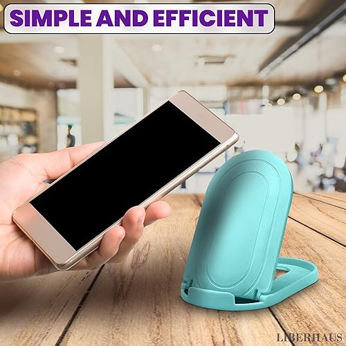 Miniatura 8 de 12 soportes para teléfono celular para escritorio, soporte estable para teléfono celular, diseño ajustable con almohadillas de silicona, se adapta a