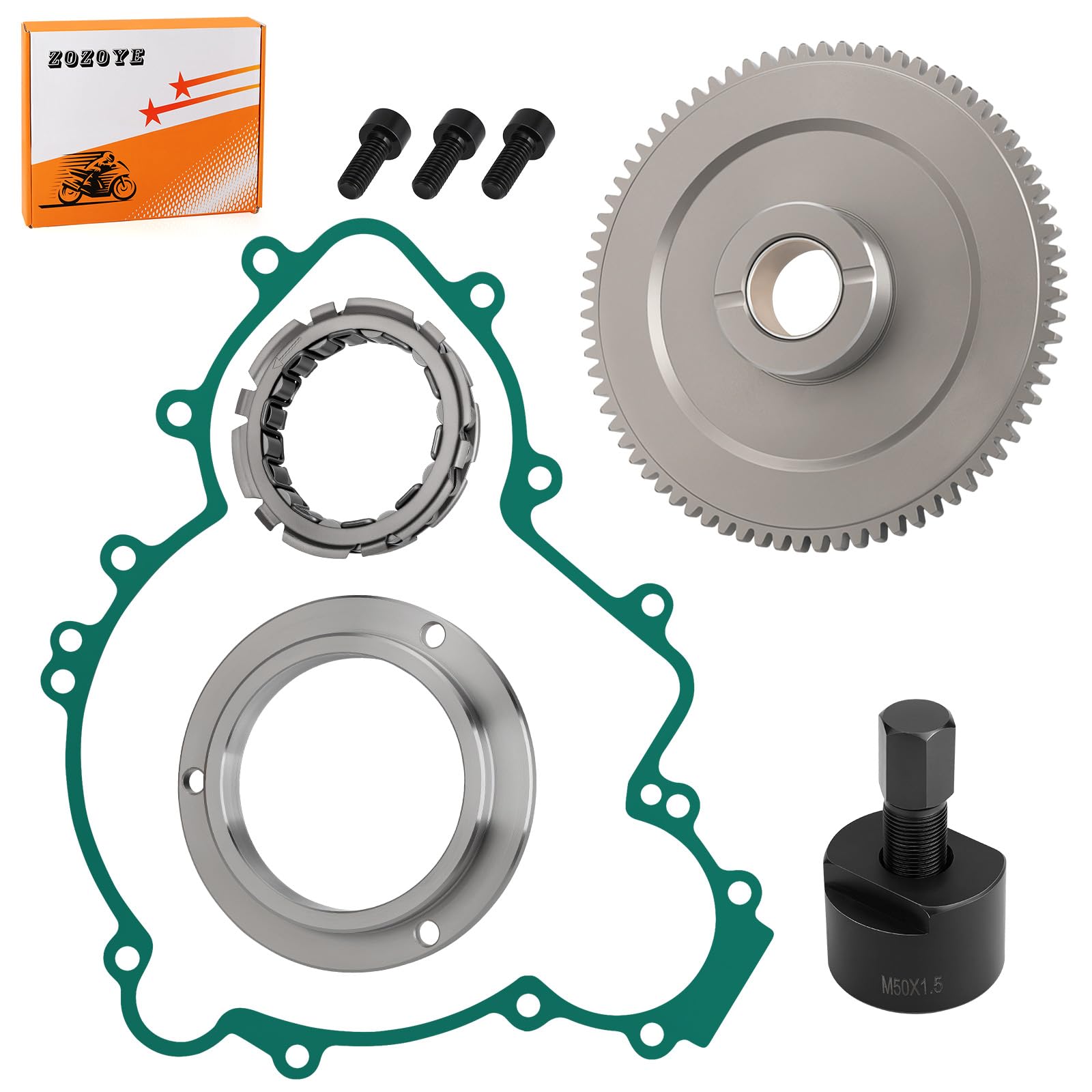 SR ヴェイズルーグ パーツ Amazon.com: Flywheel Puller & Starter Clutch Idler Gear One Way