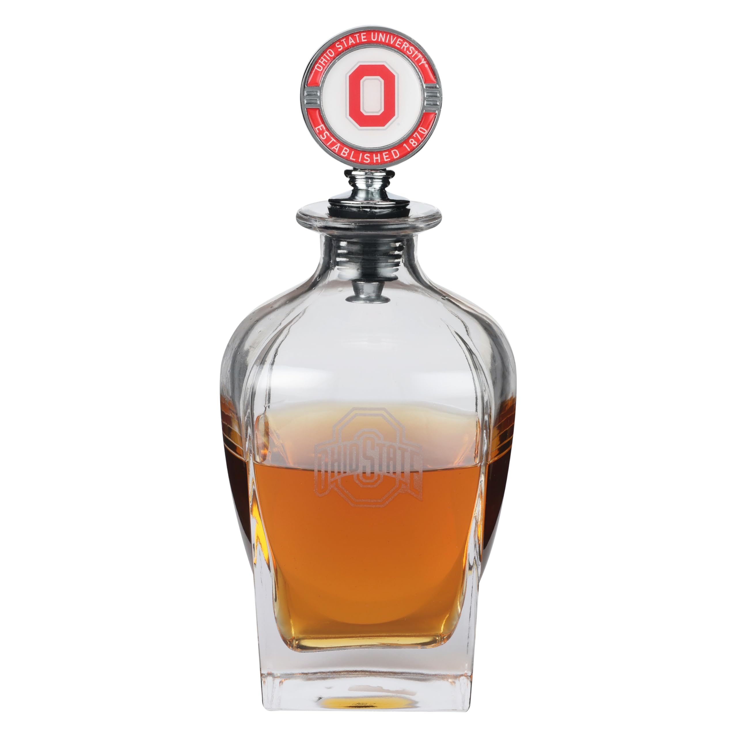 The Memory Company | Licensed NCAA Decanter with Mascot Stopper