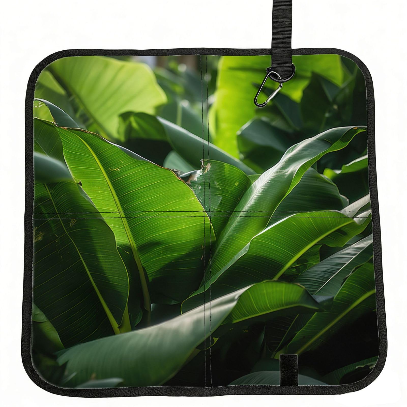 YGLHBDPBF banana leaves Print Camping seat cushion,Foldable Sitting Pads,Save Backpack Space for Hiking