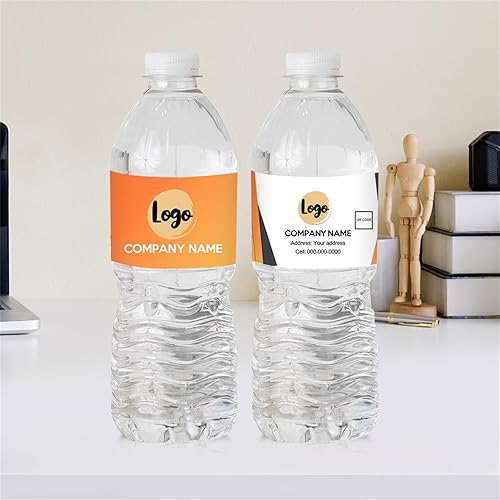 Miniatura 5 de Etiquetas adhesivas personalizadas para botellas de agua, 50100150200300400500 unidades, etiquetas personalizadas para botellas de agua para
