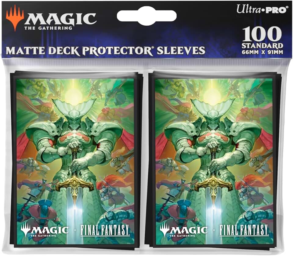 Ultra PRO - Final Fantasy x Universes Beyond Summon Knights of The Round 100ct Deck Protector Sleeves for Magic: The Gathering | Trading Card Accessories, Collectible Games, Final Fantasy Collectibles