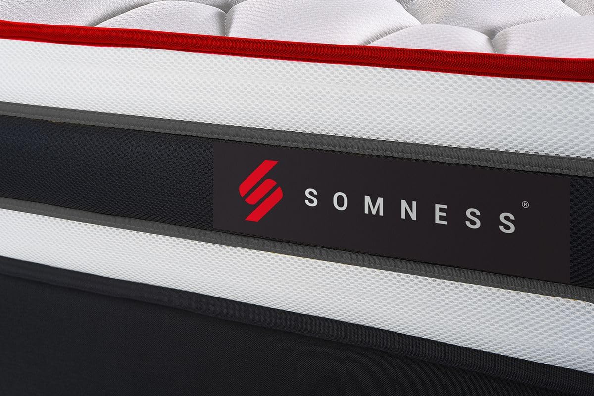 Ensemble Double sommier + Matelas Energy Ressorts ensachés et mémoire de Forme 160x200 | Epaisseur : 22 cm | Confort : Ferme