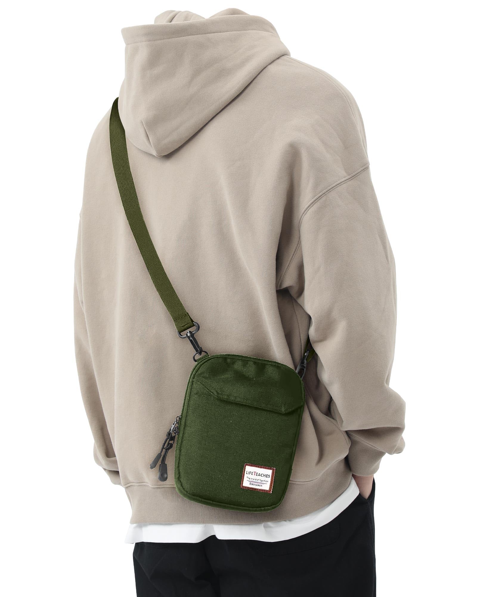 Mini Crossbody Bag Shoulder Bag for Men, Small Messenger Satchel Bag for Women