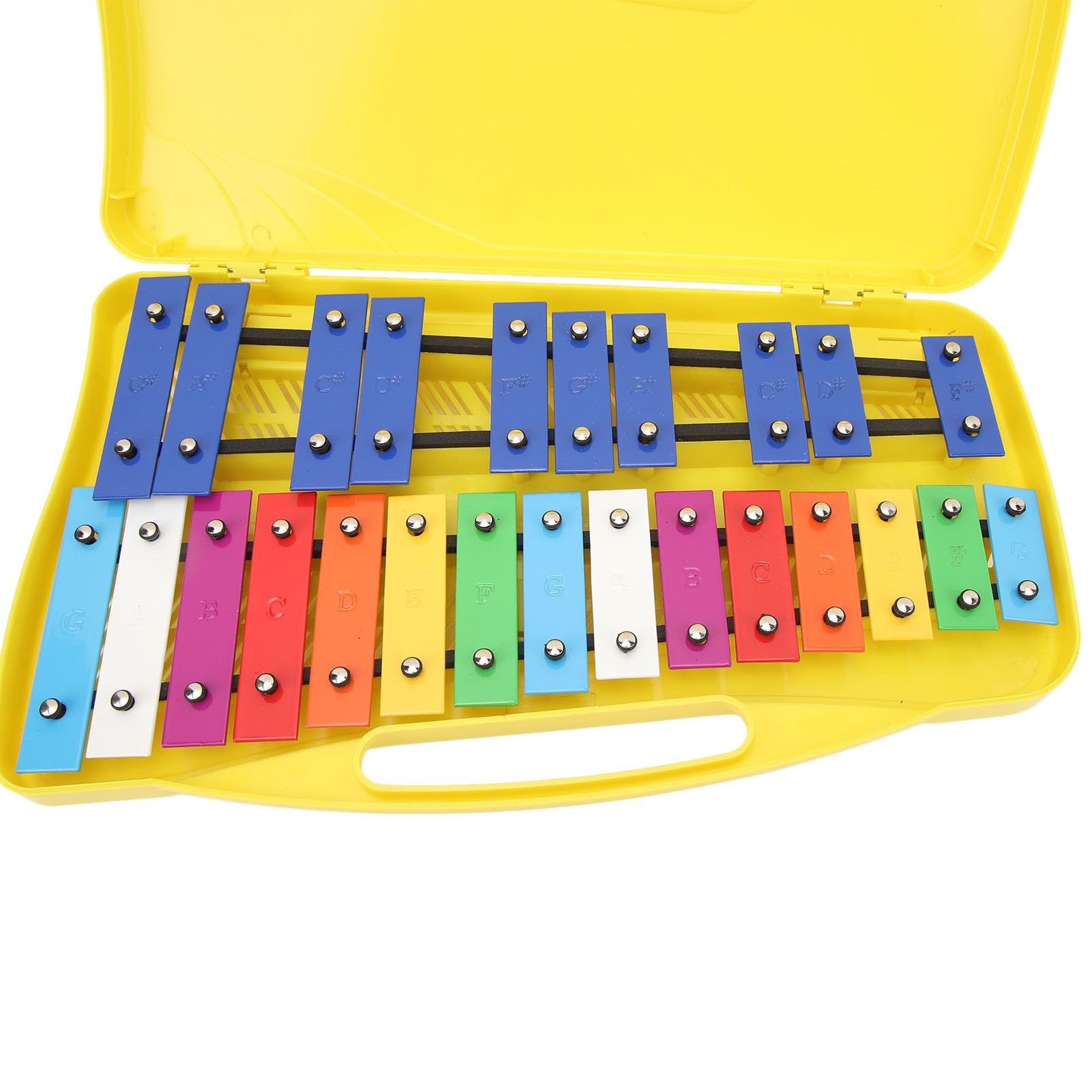 Xilofono per Bambini 25 Note Alluminio, Strumento Musicale Educativo con Scatola Colorata Ideale per Principianti e Scuola Musica Giocattolo Bambino Regalo