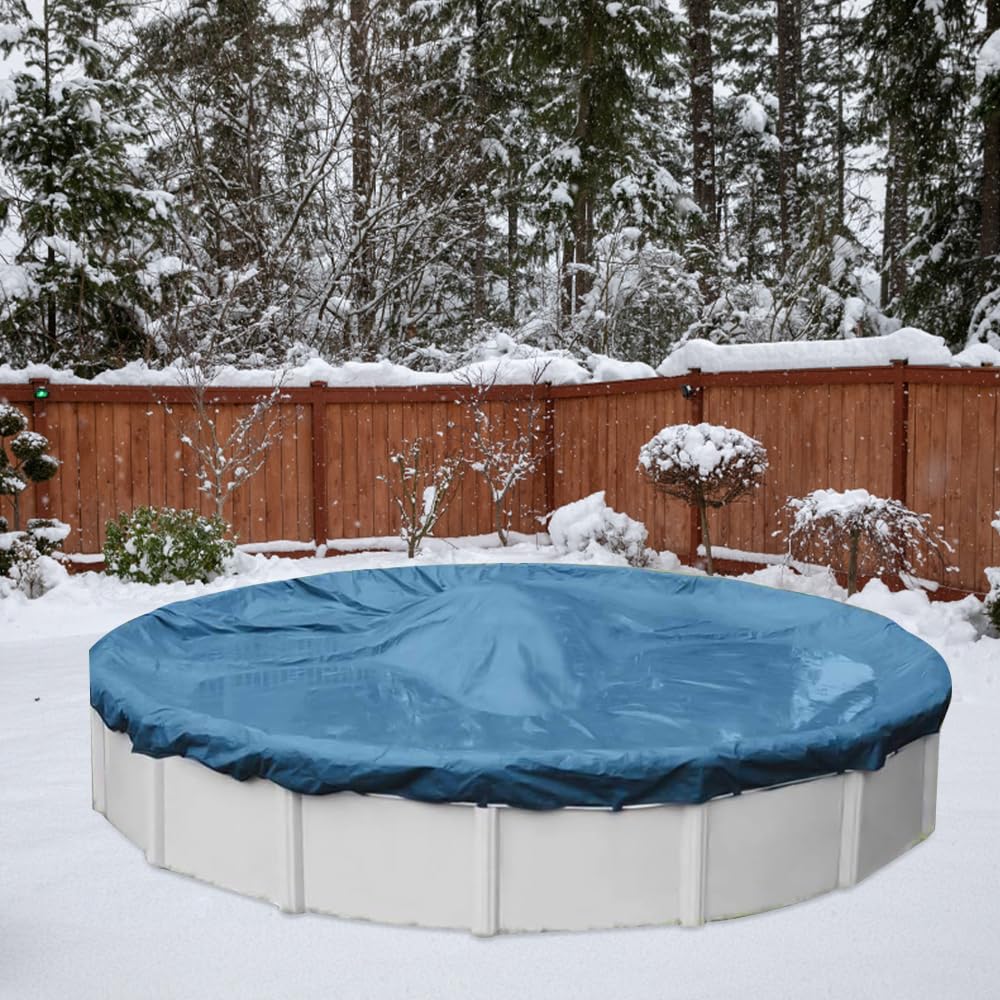 Oreillers Gonflables dhiver, Afenau 120cm Coussin dair de Piscine Hiver avec Trous et Corde, 0,28 mm dépaisseur Coussin Piscine Hivernage, PVC Coussin de Piscine Hiver pour Abri de Pisc, Carré