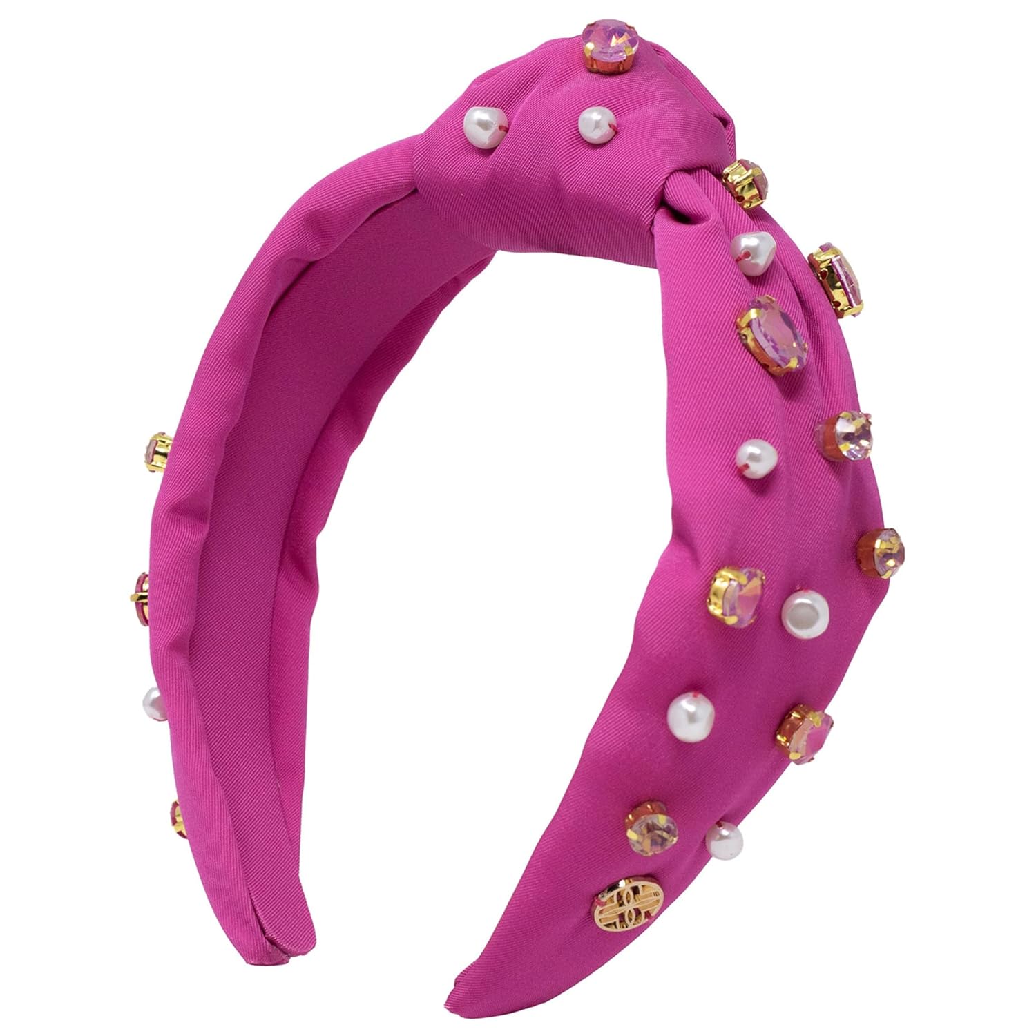 Lilly Pulitzer Top Knot Headband for Women, Colorful Knotted Headband, Cute Hair Accessories for Women & Girls (Electric Fuchsia)