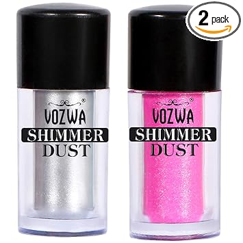 Vozwa Eyeshadow Shimmer Dust 4 g - Silver + Pink