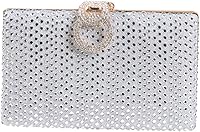 Vista 8 de Dreubea Bolso de mano brillante para mujer con diamantes de imitación