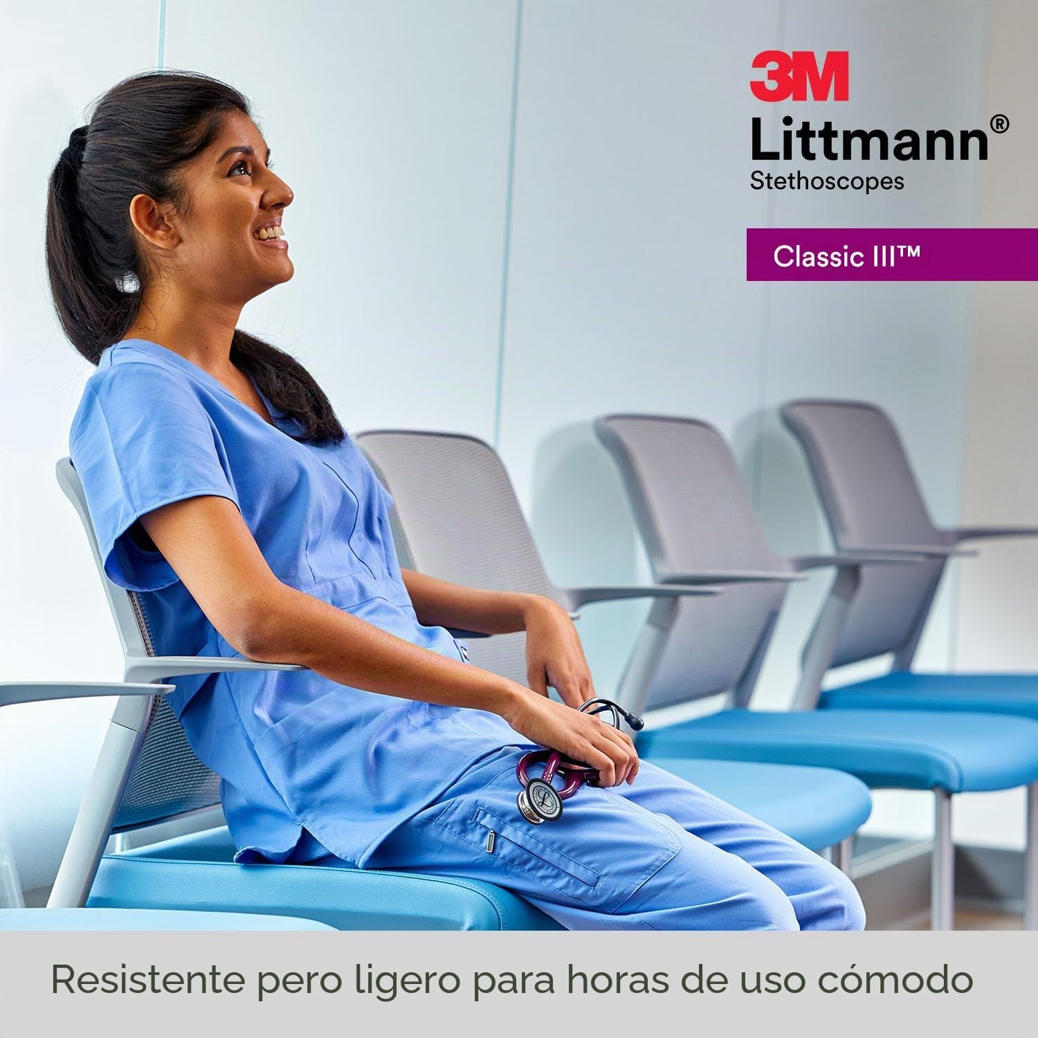 Fonendoscopio 3M™ Littmann® Classic III™ con grabado láser gratuito - Negro Negro mate 5803