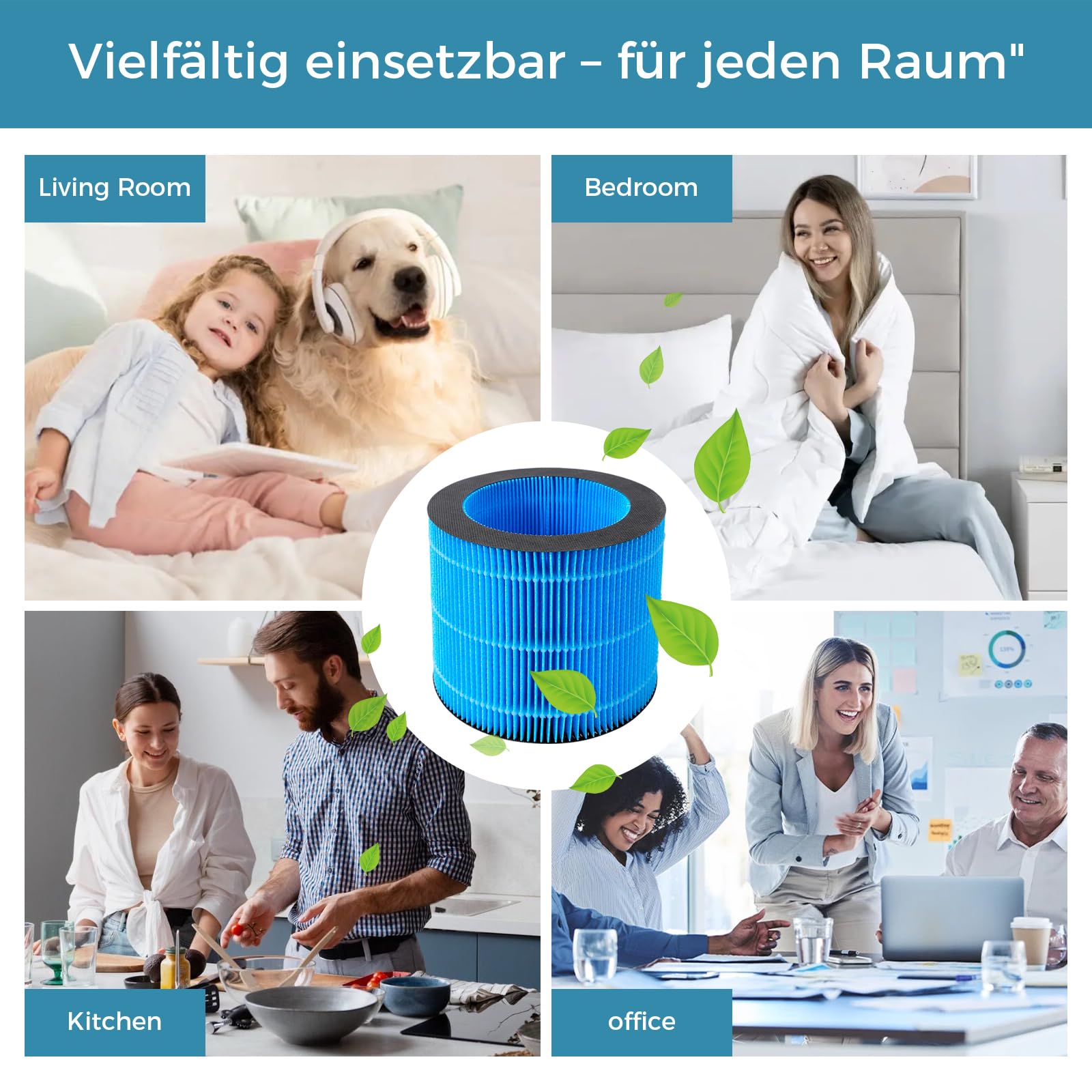 Filtr zamienny kompatybilny z oczyszczaczem powietrza Philips AMF220/15, kompatybilny z nawilżaczami powietrza Philips HU3916/10, HU3918/10, HU2716/10, HU2718/10 – Również do FYM220/30 i FY3446/30