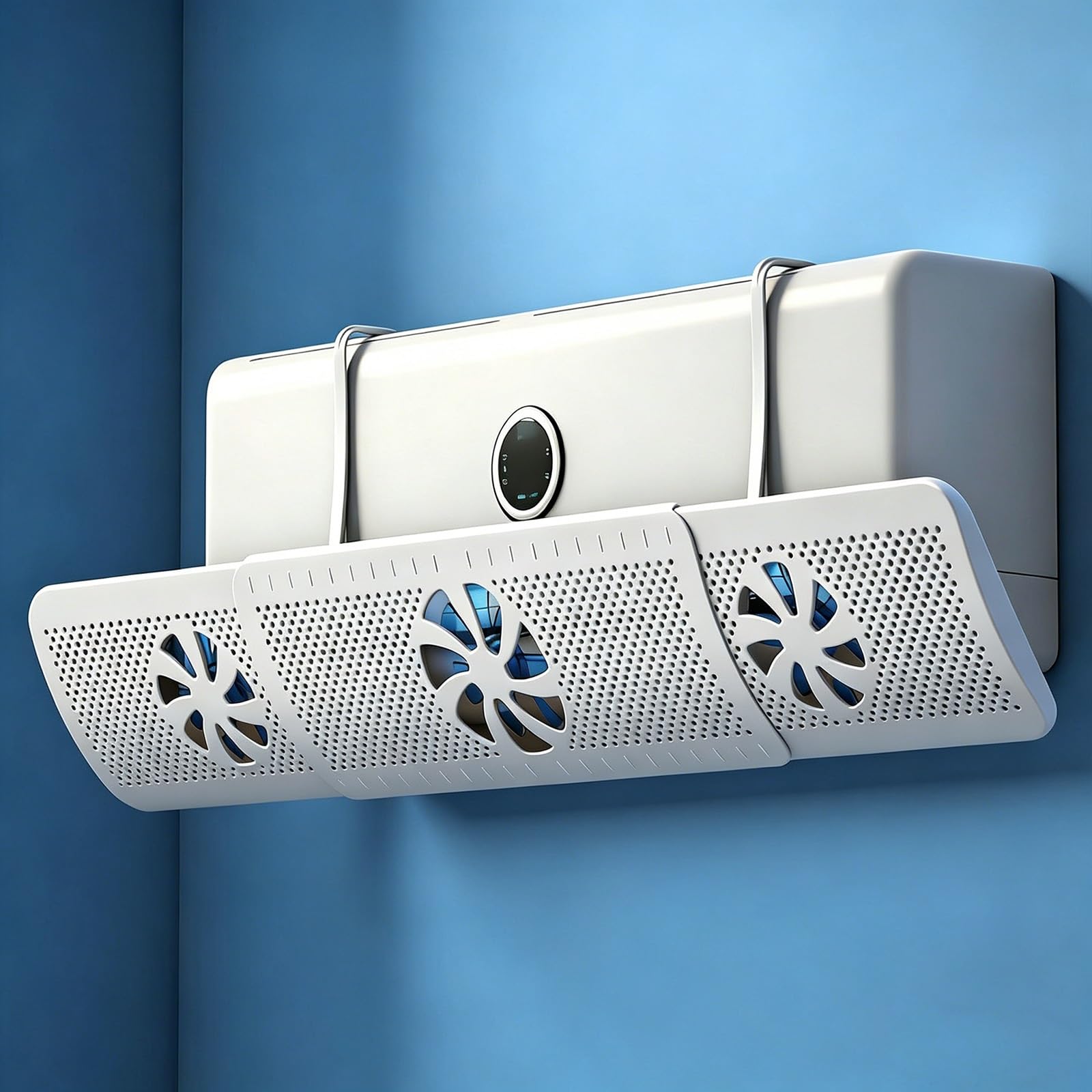 BHGFYXBS Ts Air Conditer R With 3 Fans Universal Split & Wall Mounted Ac Vent Cover Anti Direct Blowing Design For Improved T & Airflow Control