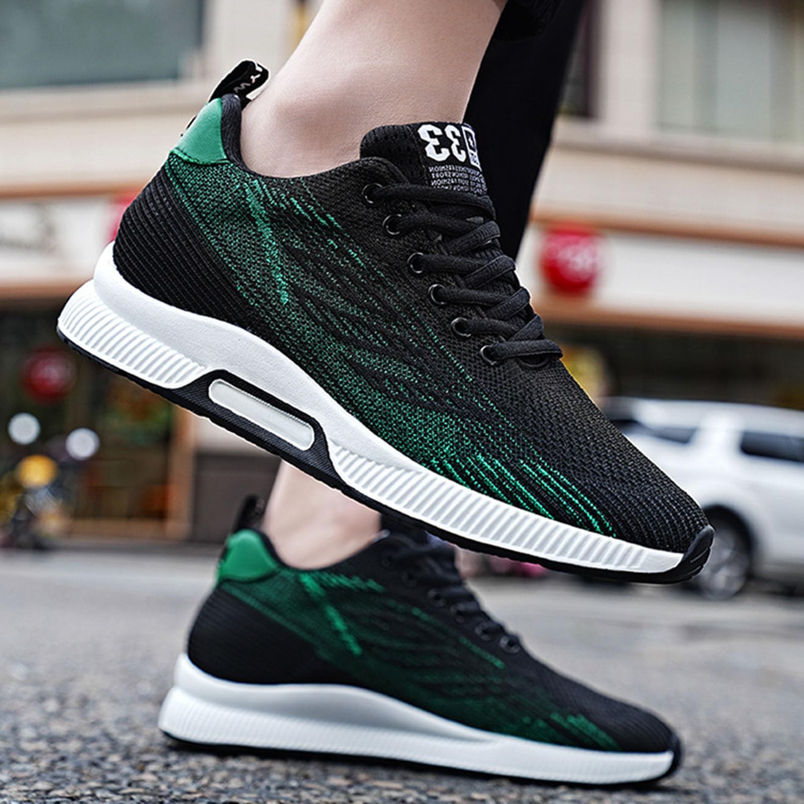 Zapatillas Running Hombre Gimnasio, Zapatillas Deportivas Hombre Casual, con Alzas Informales Malla Ligeras Transpirables con Cordones Y TacóN ElevacióN Oculto 10 Cm Zapatos Shoes