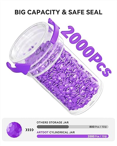 Vista 11 de ARTDOT - Organizador para almacenamiento de accesorios y herramientas para pintura con diamantes 5D, con 120 contenedores para cuentas o joyería