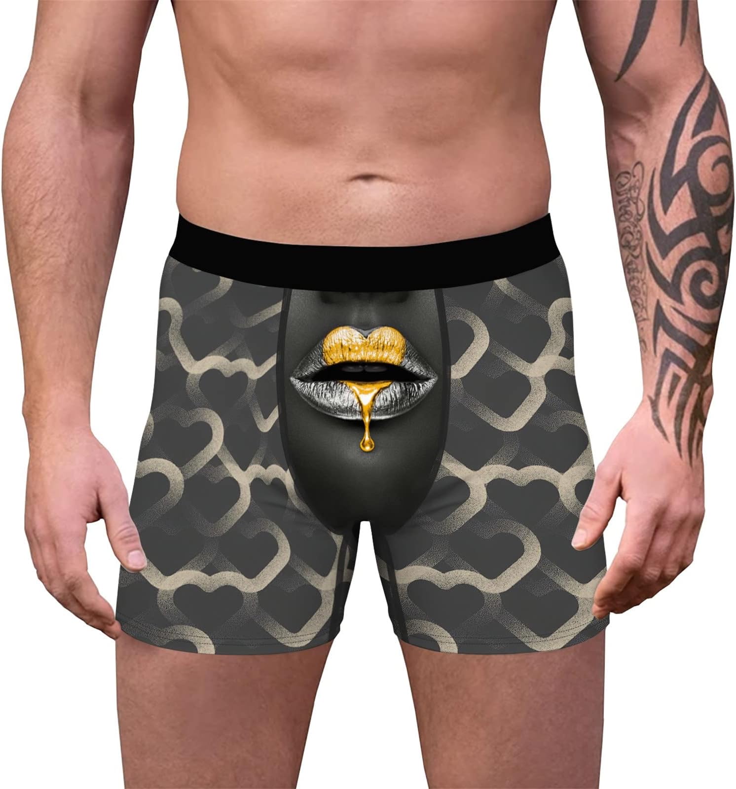 Cocila Men's Y-Front Briefs Men's Youth Novel Cartoon Pattern Printing Boxing Underwear Shorts Digital Printing Adult Underwear Men under Wear Mens Pouch Underwear Bulge