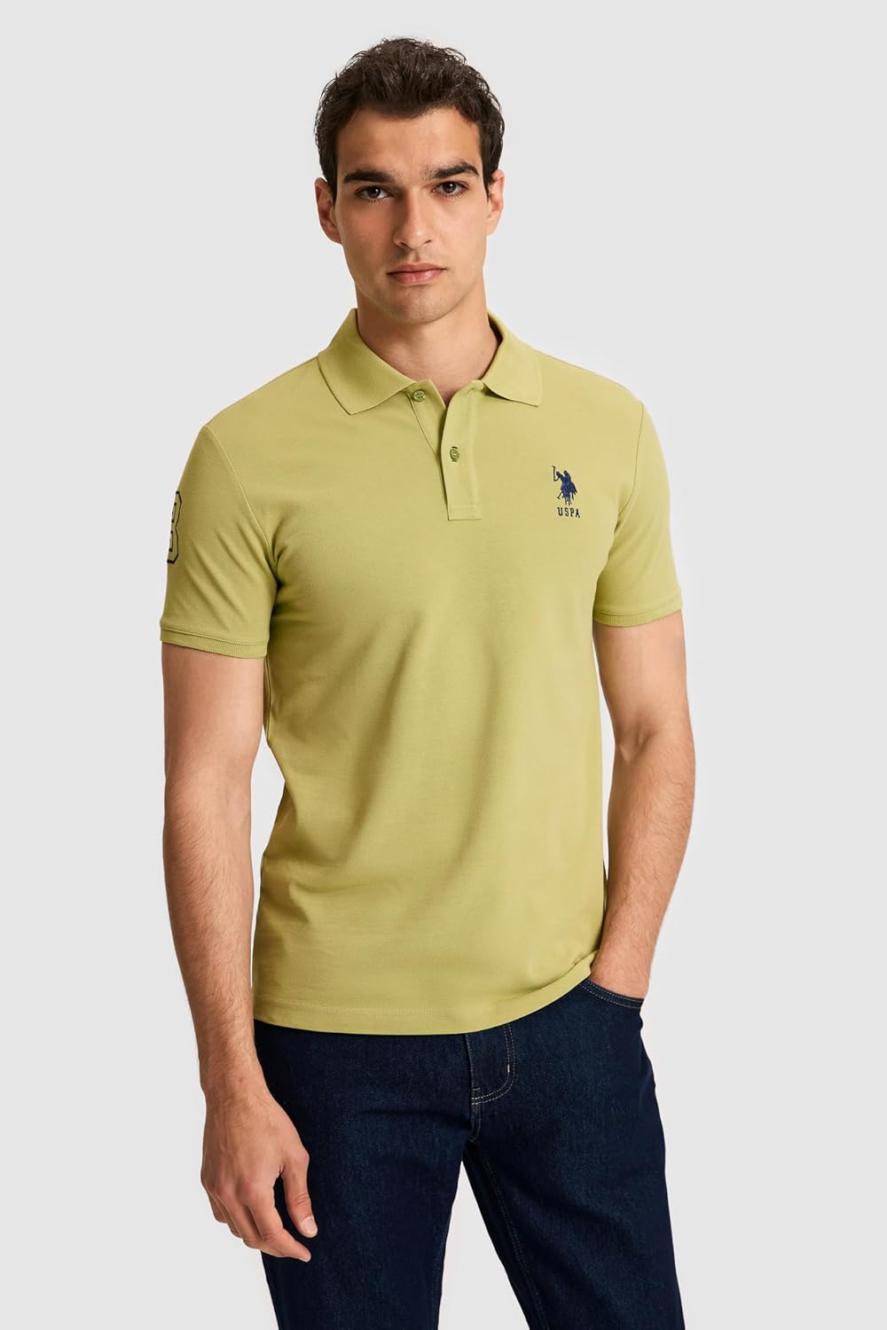 U.S. Polo Assn. Erkek Çağla Tişört Basic 50326920-VR016