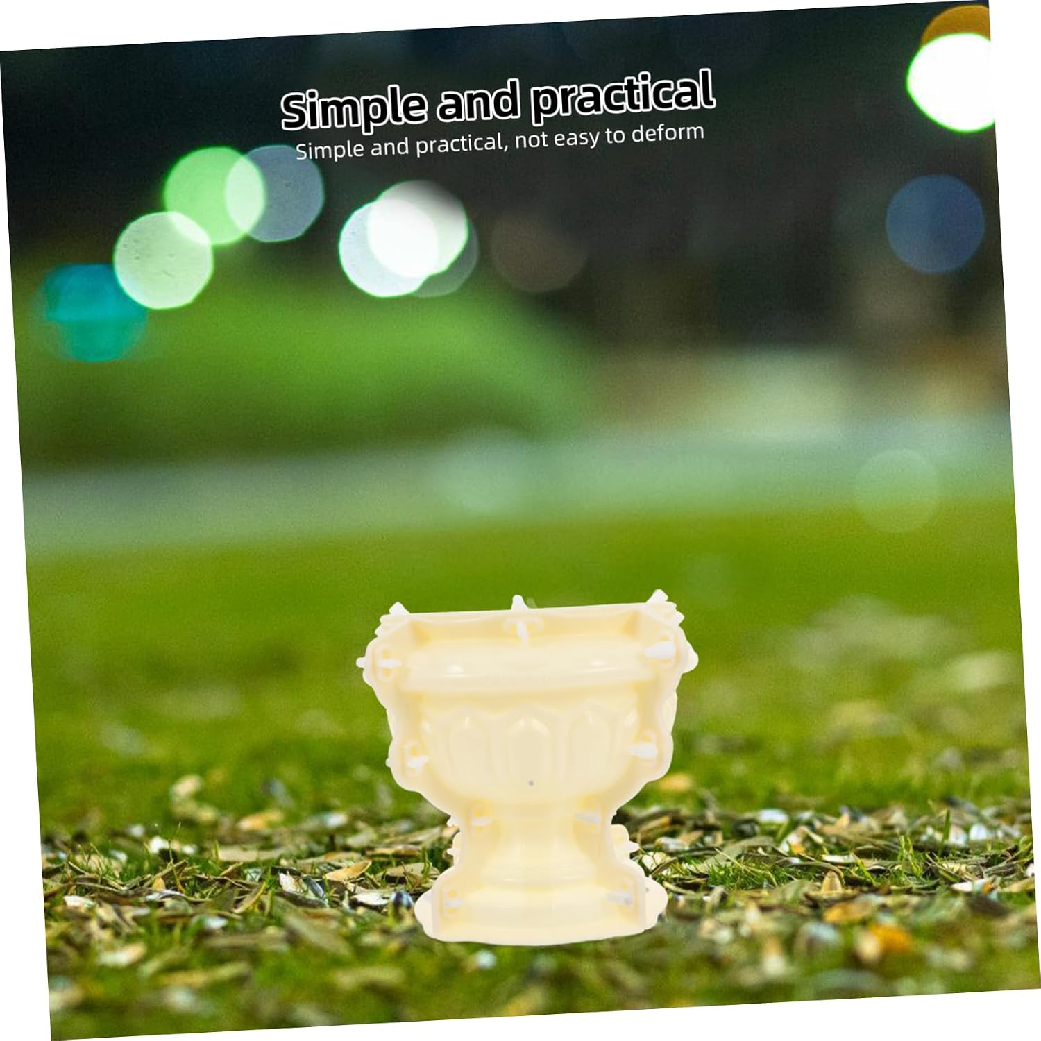 HANABASS European Style Flower Pot Mold 11.41X11.41X10.23In Plastic DIY Cement Planter Mold for Concrete and Clay Reusable Craft Pot Casting