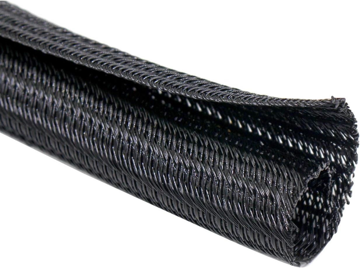 Cable Management Sleeve, Protect Cat from Chewing Cords Cord Protector Wire Loom Tubing Cable Sleeve Split Sleeving for TV/Computer/Home Entertainment Audio Video Cable USB Charger Cable