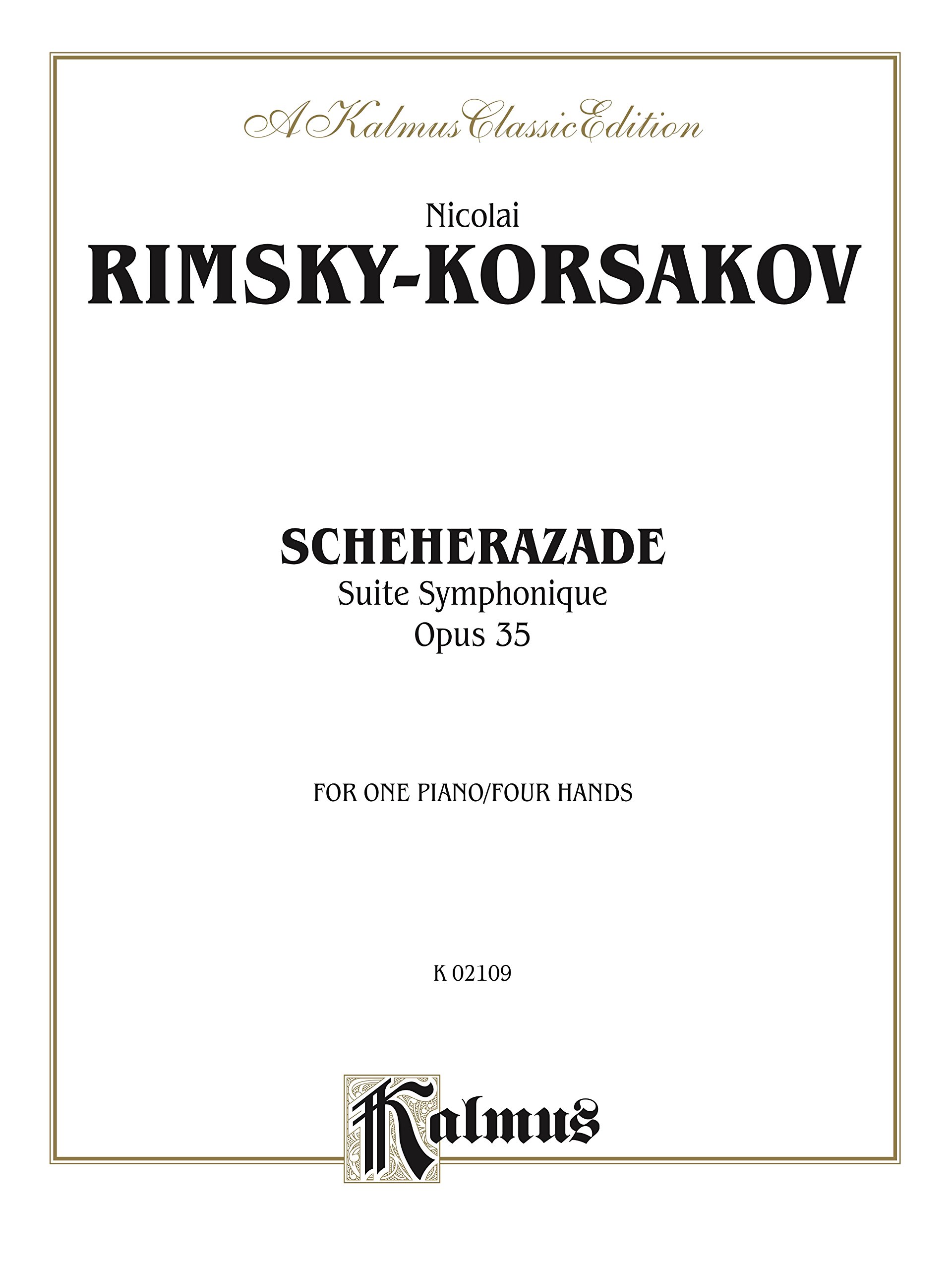 Scheherazade piano 4 mains étudiez le répertoire symphonique à deux au clavier