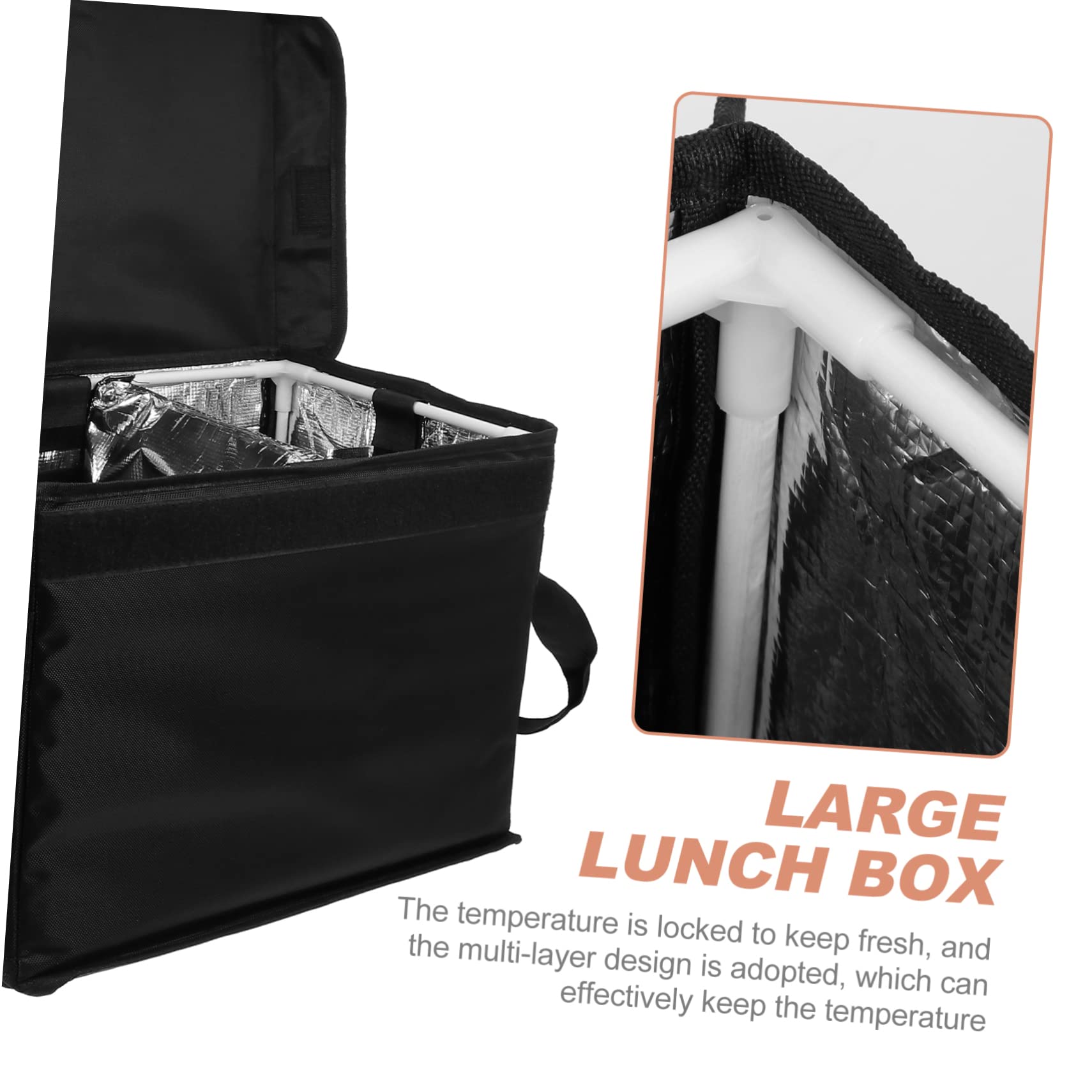 MAGICLULU 30L Lunchbox Tasche Thermobox für To Go Isoliert mit Trennwand aus Nylon und Oxford Tuch für Lunch Unterwegs