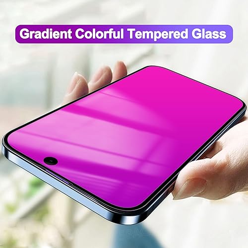 Miniatura 9 de Protector de pantalla de privacidad compatible con iPhone 14 Pro Max, efecto espejo, antiespía, antiluz azul, paquete de 2 espejos degradados