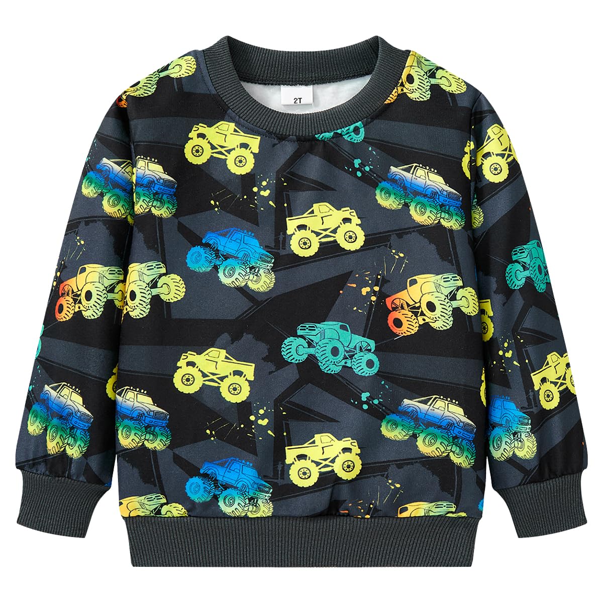 Popshion Toddler Boys Sweatshirt Cotton Lightweight Kids Winter Warm Sweater Crewneck Pullover Tops