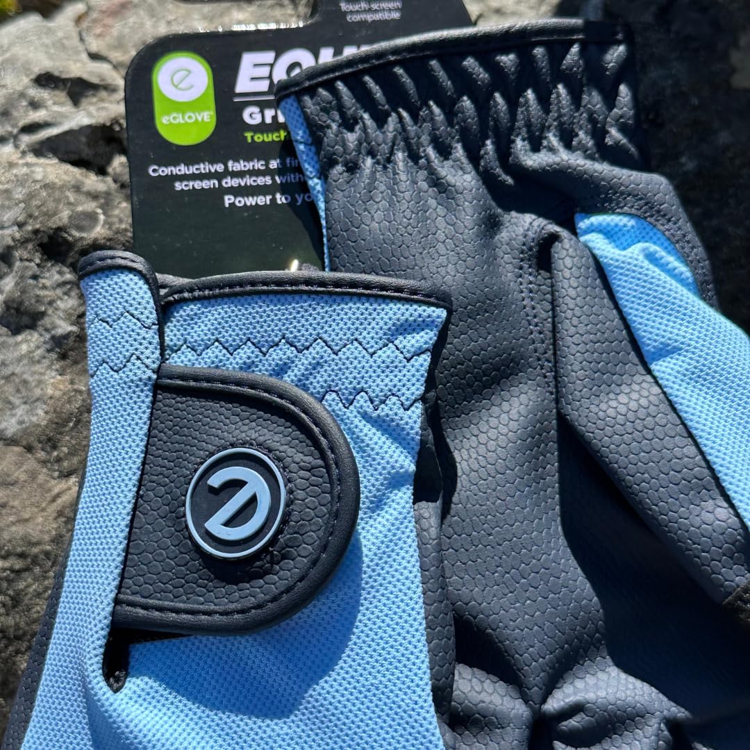 eGlove - Guantes de equitación eQUEST GripPro X-LITE - Ligero, transpirable, material antideslizante - Parte trasera de malla cómoda - Guantes para pantalla táctil