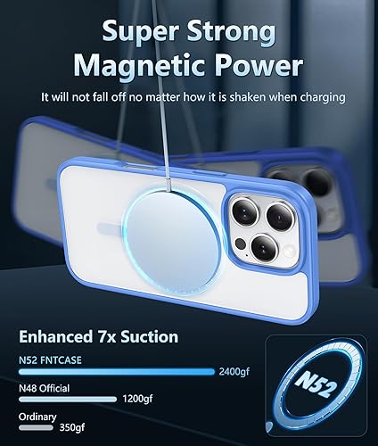 Miniatura 1409 de Fntcase Funda para iPhone 15 Plus y 14 Plus de 6.7 pulgadas, magnética, a prueba de golpes de grado militar, antiamarilleo, delgada, protectora