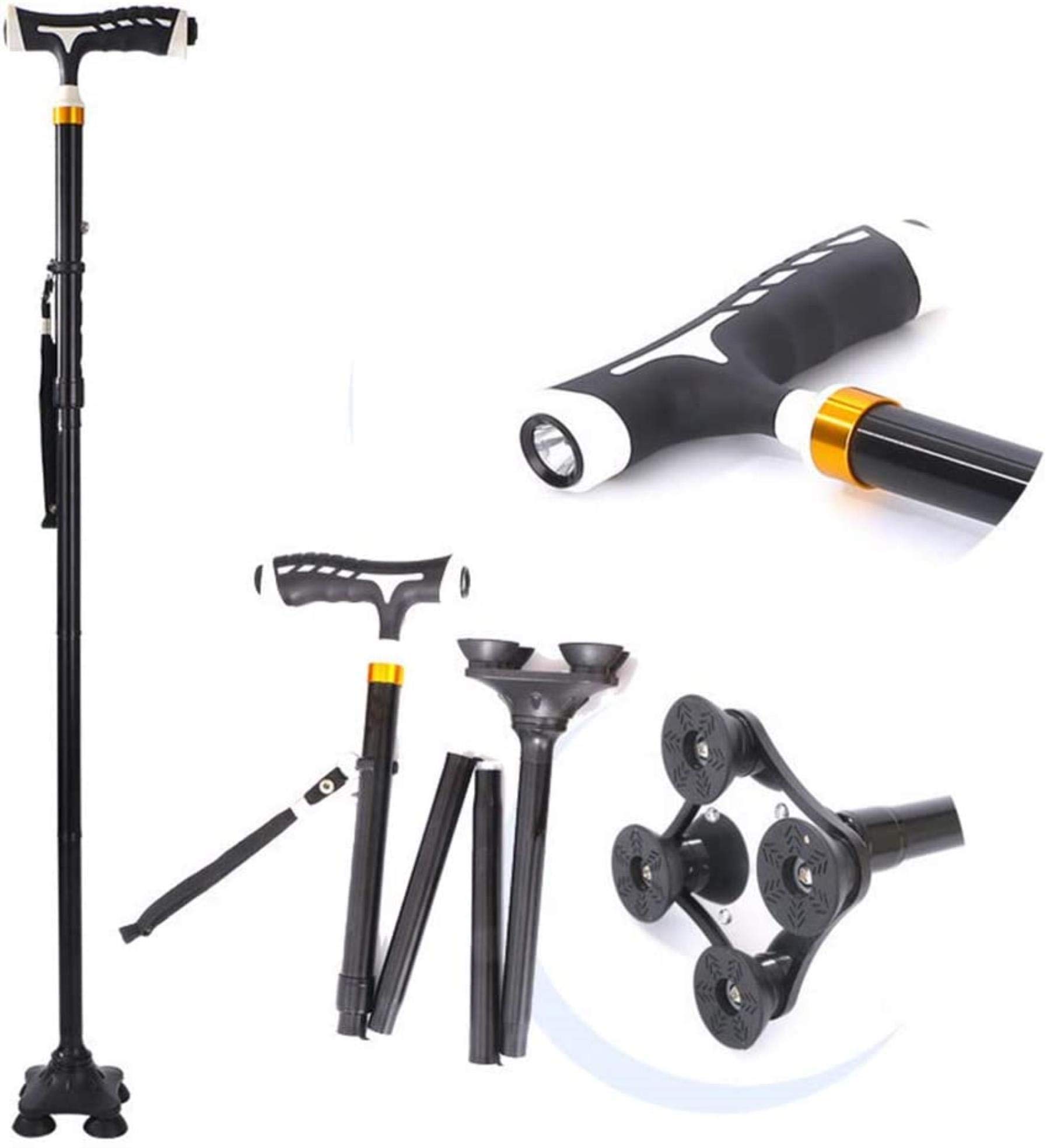 Buy Old Man Trekking Cane, Walking Cane Aluminum Alloy Folding