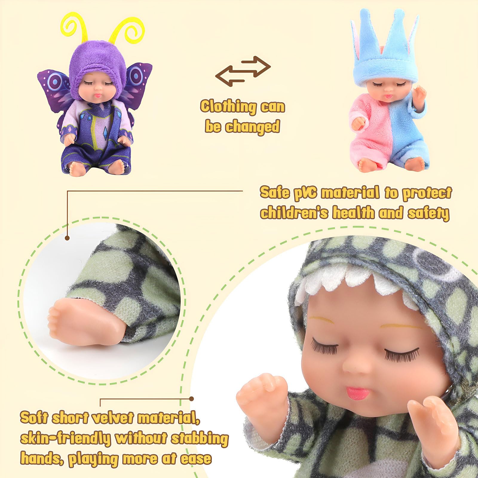 Baby Born Surprise Animal Babies - Mini bambolotti per Bambini - per