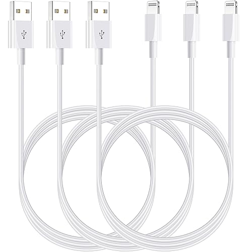 HYXing - Cable Lightning, 4 colores, 4 unidades, de 6 pies, cable de carga rápida de 90 grados, certificado MFi de Apple para iPhone SEXsXS MaxXRX8